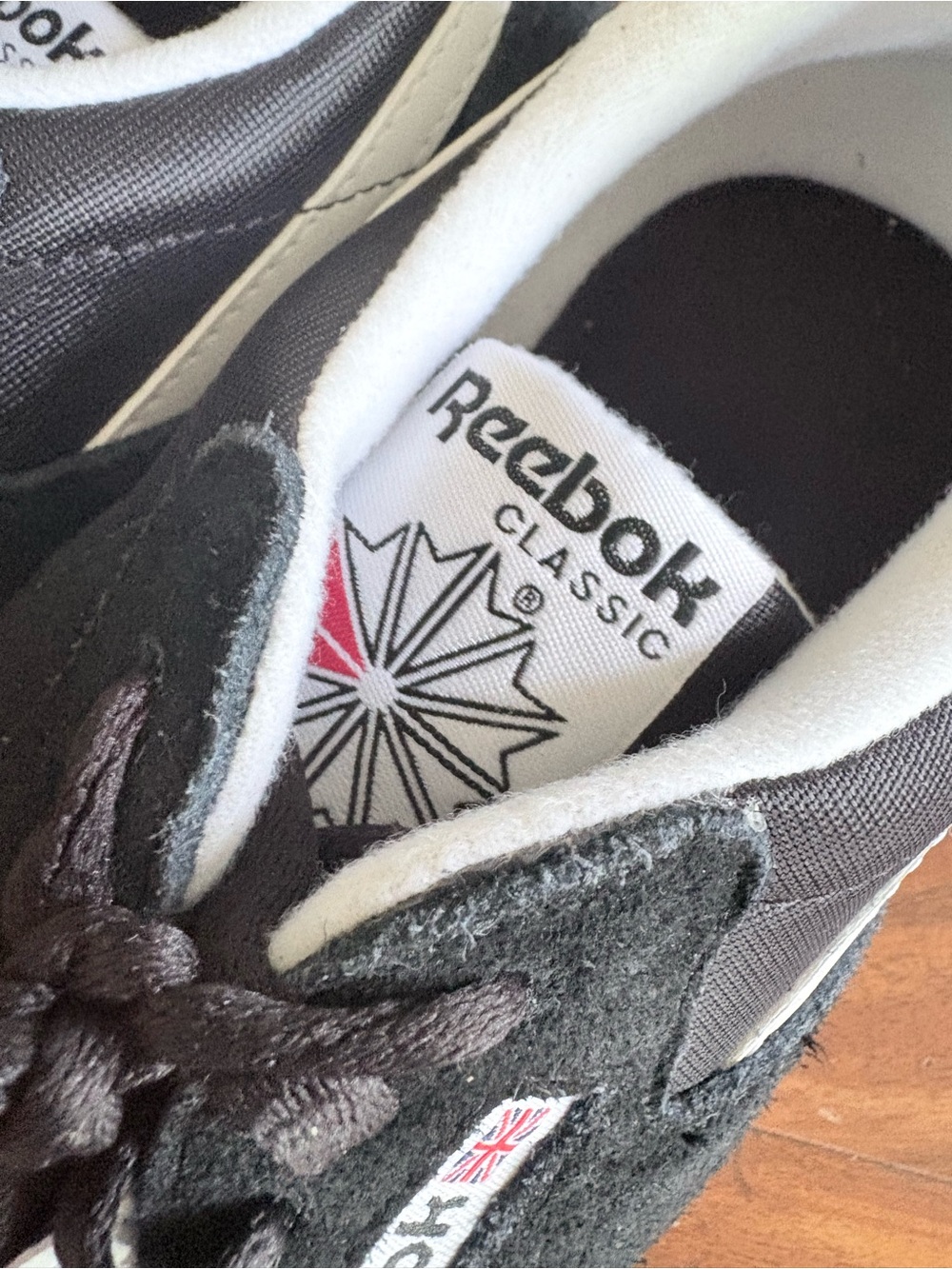 NEW Reebok Women’s Classic Nylon Shoes In Black 8.5 39 Leather Sneakers - Picture 10 of 13